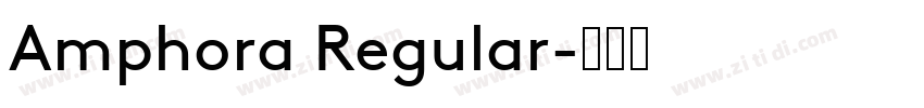 Amphora Regular字体转换